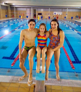 Gonzalo Martínez, Helena García y Paula Pulido, tres de los deportistas destacados en el CN Colombino.