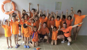 Componentes del Club Natación Huelva.