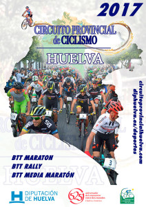 Cartel del Circuito Diputación Huelva BTT Media Maratón.