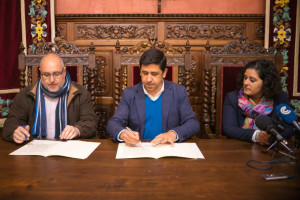 Firma del acuerdo.