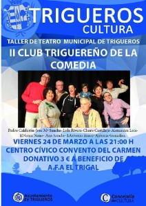 Cartel de II Club Triguereño de la Comedia.