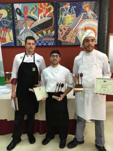 Los tres primeros ganadores del certamen.