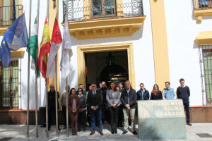 Concentración en el Ayuntamiento de La Palma. 