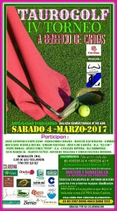 Cartel del IV Torneo Benéfico Taurogolf.