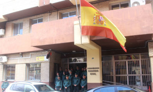 Minuto de silencio en la Guardia Civil.