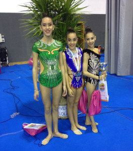 Clara Garrido, Lucía Paiseo y Ángela Martín intervinieron por la tarde en tierras gaditanas.