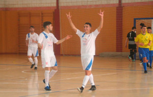 El Smurfit Kappa ante se llevó el derbi ante el CD San Juan FS 2015.