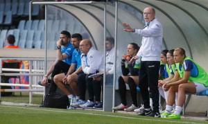 Antonio Toledo, durante el partido del domingo ante el Barcelona. / Foto: www.lfp.es.