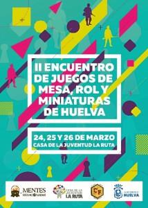 Cartel de 'II Encuentro de juegos de mesa, rol y miniaturas'.