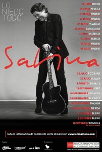 Cartel de la gira de conciertos de Sabina. 