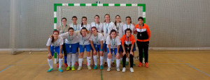 Combinado onubense de fútbol sala femenino, plata en el Campeonato celebrado en Huelva.