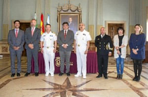 Bienvenida oficial a Huelva a la tripulación del Buque Escuela Cuauhtémoc.