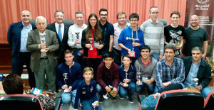 Ganadores del X Abierto de Ajedrez de la Universidad de Huelva.