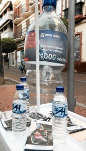 Botellas Stand folletos.