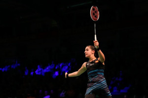 Carolina Marín comenzó con una victoria cómoda su andadura por el Campeonato de Europa. / Foto: Bádminton Europe.