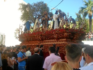 El Prendimiento, nada más salir a la calle.