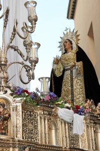 Imagen de la procesión de Nuestra Madre de la Consolación y Correa en sus Dolores en 2017.