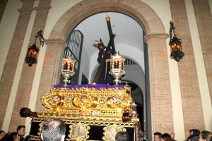 Salida de la Hermandad del Calvario en la pasada Semana Santa.