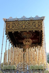 Nuestra Señora del Valle, reluciente en su salida procesional el año pasado el martes santo