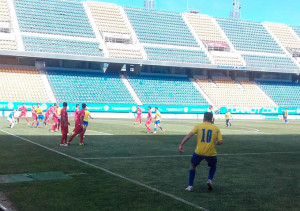 La Palma plantó cara en el primer tiempo al Cádiz B, que luego dio la vuelta al marcardor. / Foto: @Cadiz_CF.