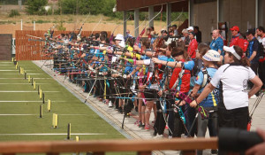 Línea de tiro del torneo en el CAR Puerta de Hierro.