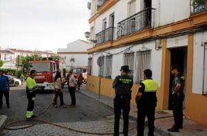 El incendio ha tenido lugar en la calle Campo de la localidad.