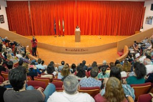 Intervención de María Antonia Peña en el acto. 