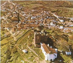 Perspectiva de la ciudad serrana .