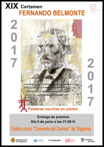 Cartel del certamen literario.