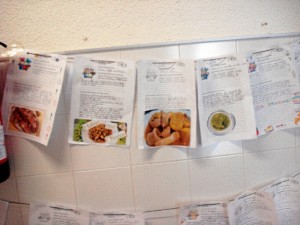 Recetas realizadas por los alumnos con los platos más típicos de Huelva.