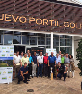 Equipo de Huelva en el torneo celebrado en los campos de Nuevo Portil.