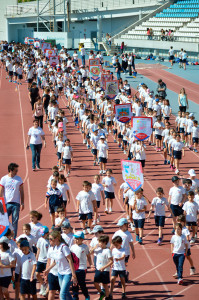 Uno de los momentos más esperados fue el desfile de los alumnos. / Foto: Juan Luis Rodríguez.