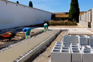 Obras en el vivero municipal.