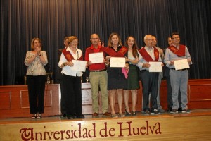 Un momento de la clausura del curso del Aula de la Experiencia.