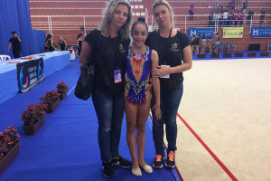 Buen papel de las gimnasta del Rítmico en Moguer.