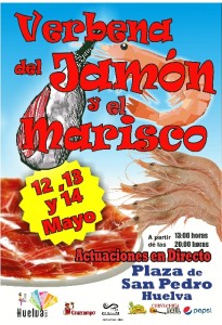 Cartel de la Verbena del Jamón y el Marisco.