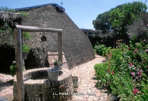 La choza rociera es una construcción típica de la zona. / Foto: J. L. Perea (http://www.mapama.gob.es)