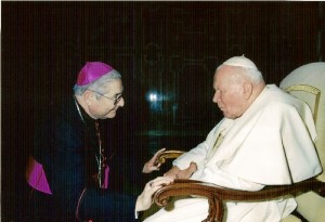 Con Juan Pablo II.