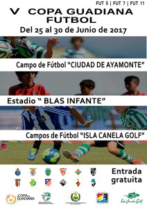 Cartel anunciador del torneo de fútbol base que se celebra entre Ayamonte y Vila Real de Santo Antonio.