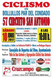 Cartel de la prueba ciclista que se celebra este sábado en Bollullos.