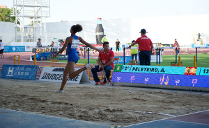 Ana Peleteiro acabó segunda en el triple salto. / Foto: Pablo Sayago.