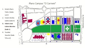 Plano del Campus de El Carmen. 