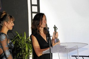 La galardonada en la pasada edición con el Premio a la Creación Andaluza, Ana M. Ruiz, directora del cortometraje ¡El marido era fumigador de campos'.