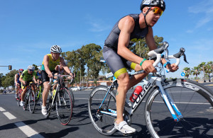 Un momento de la prueba en el sector de ciclismo.