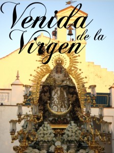 Imagen que aparece en el cartel anunciador del Traslado de la Virgen del Valle a Manzanilla.
