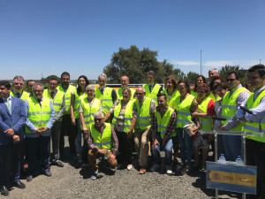 obras acceso chare visita terrenos