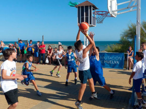 Mazagón será escenario este sábado de una nueva prueba del Circuito de 3x3 de baloncesto.