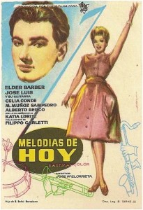       Durante unos meses de 1959 José Luis y su guitarra fue máxima  atracción musical de nuestro país. “Melodías de hoy” fue su película exhibida el 25 de junio de 1961.