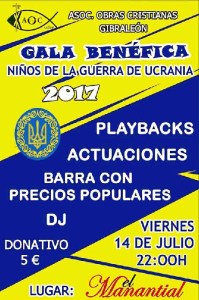 Cartel de la Gala Benéfica. 