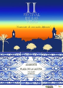 Cartel del II Festival de las Velas que se celebra en Ayamonte.